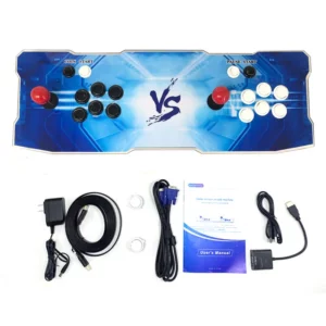 Pandorra Box 3D WiFi Retro Konsola do Gier z Wbudowanymi 7000 Grami, Arcade Maszyna do Gier Wideo, Konsola dla Dwóch Graczy z 8 Przyciskami i Joystickiem dla Dzieci, Zabawka EU