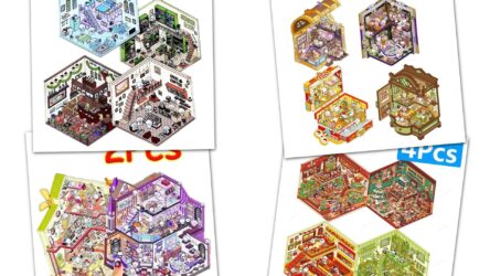 3D Landscaping stickers miniature scene – kreatywne naklejki 3D z dekoracją wnętrz i tworzenia miniaturowych krajobrazów