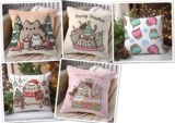Świateczne poszewki na poduszki z Pusheen – akcent świąteczny do Twojego wnętrza